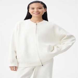 Women’s 100%Cotton knitted Cardigan and pants knit set