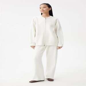 Women’s 100%Cotton knitted Cardigan and pants knit set