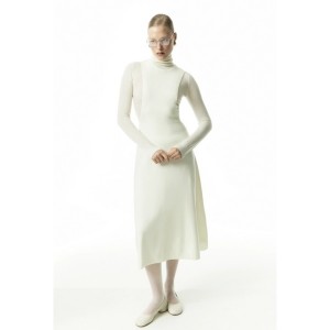 Women’s 55%acrylic 45%cotton knitted dress