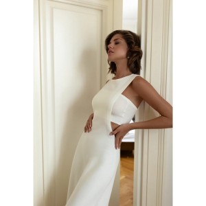 Women’s 55%acrylic 45%cotton knitted dress
