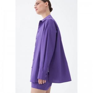 women sewing casual shirt and shorts sets